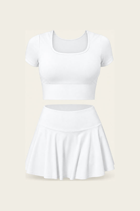Ace & Grace Cove Sculpt Set in Court White, flat view
