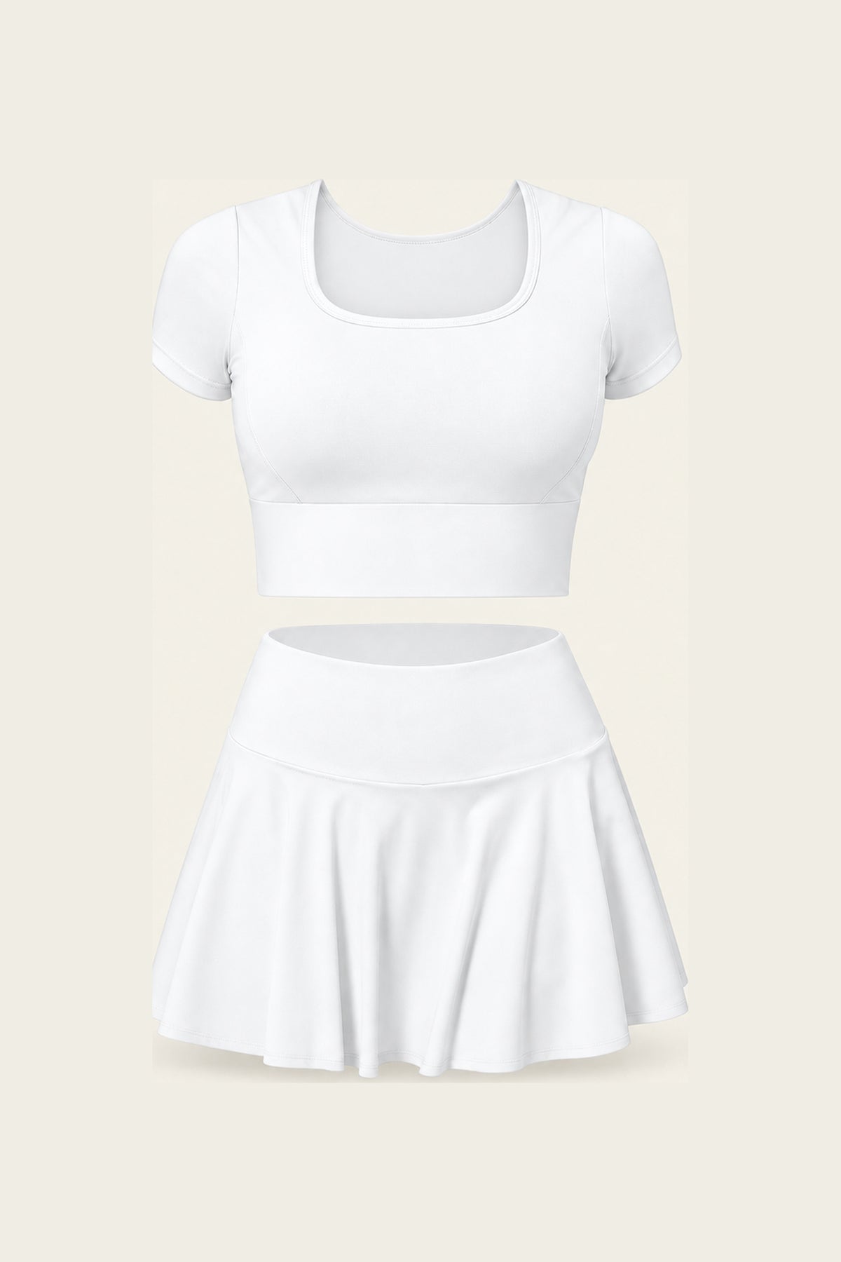 Ace & Grace Cove Sculpt Set in Court White, flat view