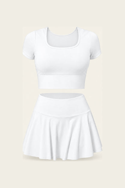 Ace & Grace Cove Sculpt Set in Court White, flat view