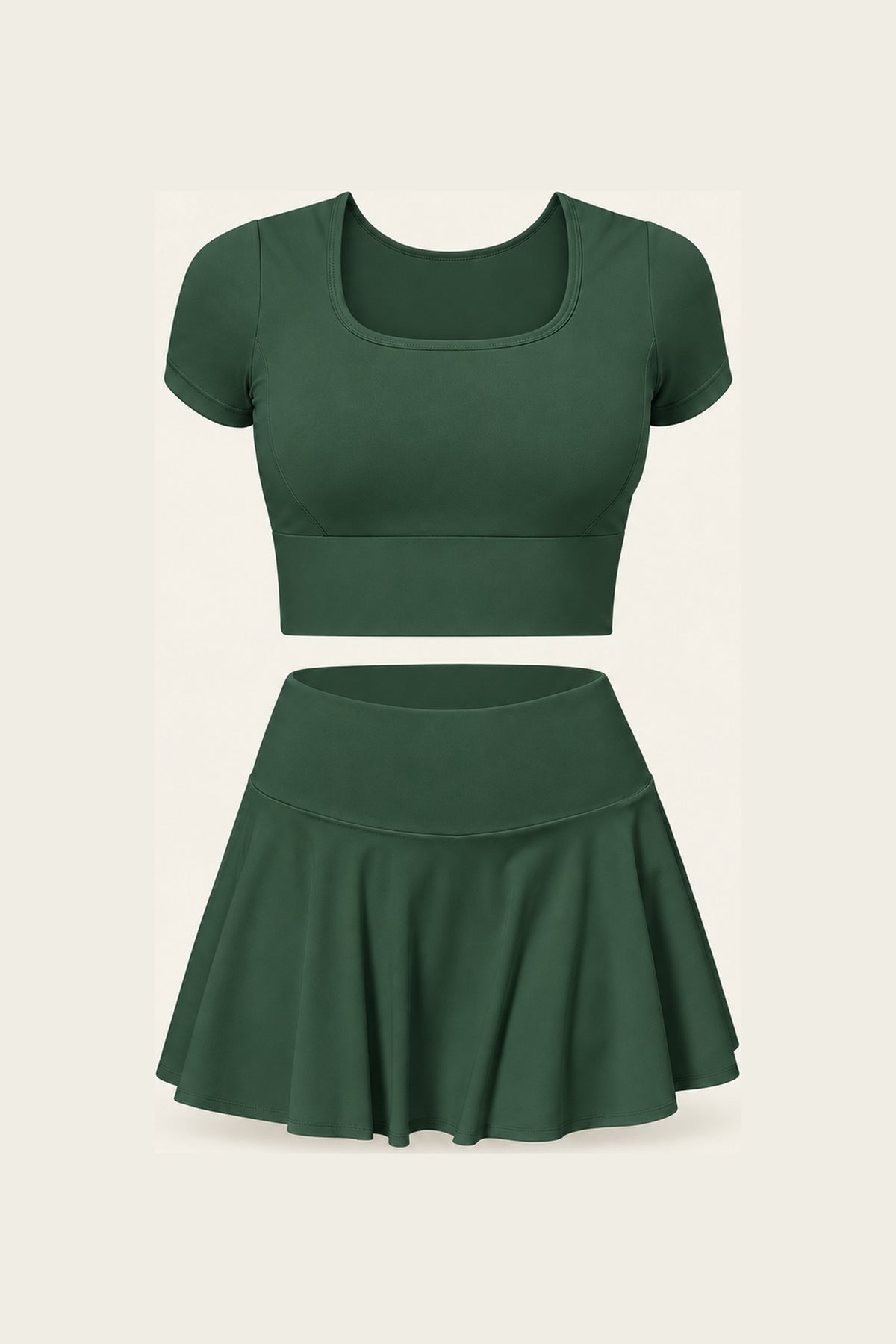 Ace & Grace Cove Sculpt Set in Wimbledon Green, flat view