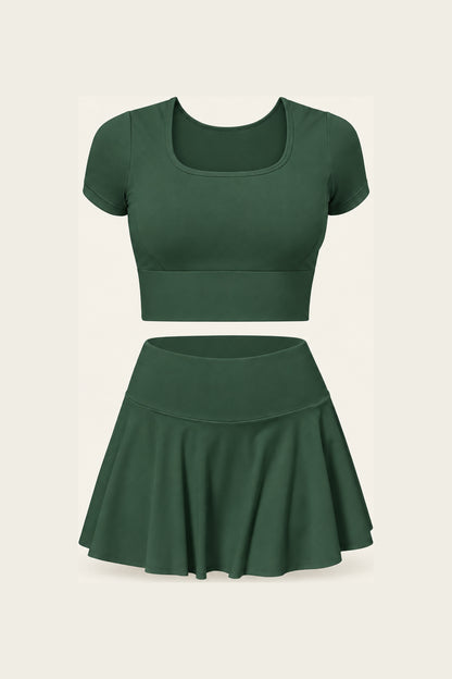 Ace & Grace Cove Sculpt Set in Wimbledon Green, flat view