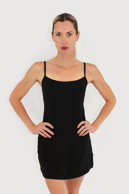 Marina Dress in Black, front view
