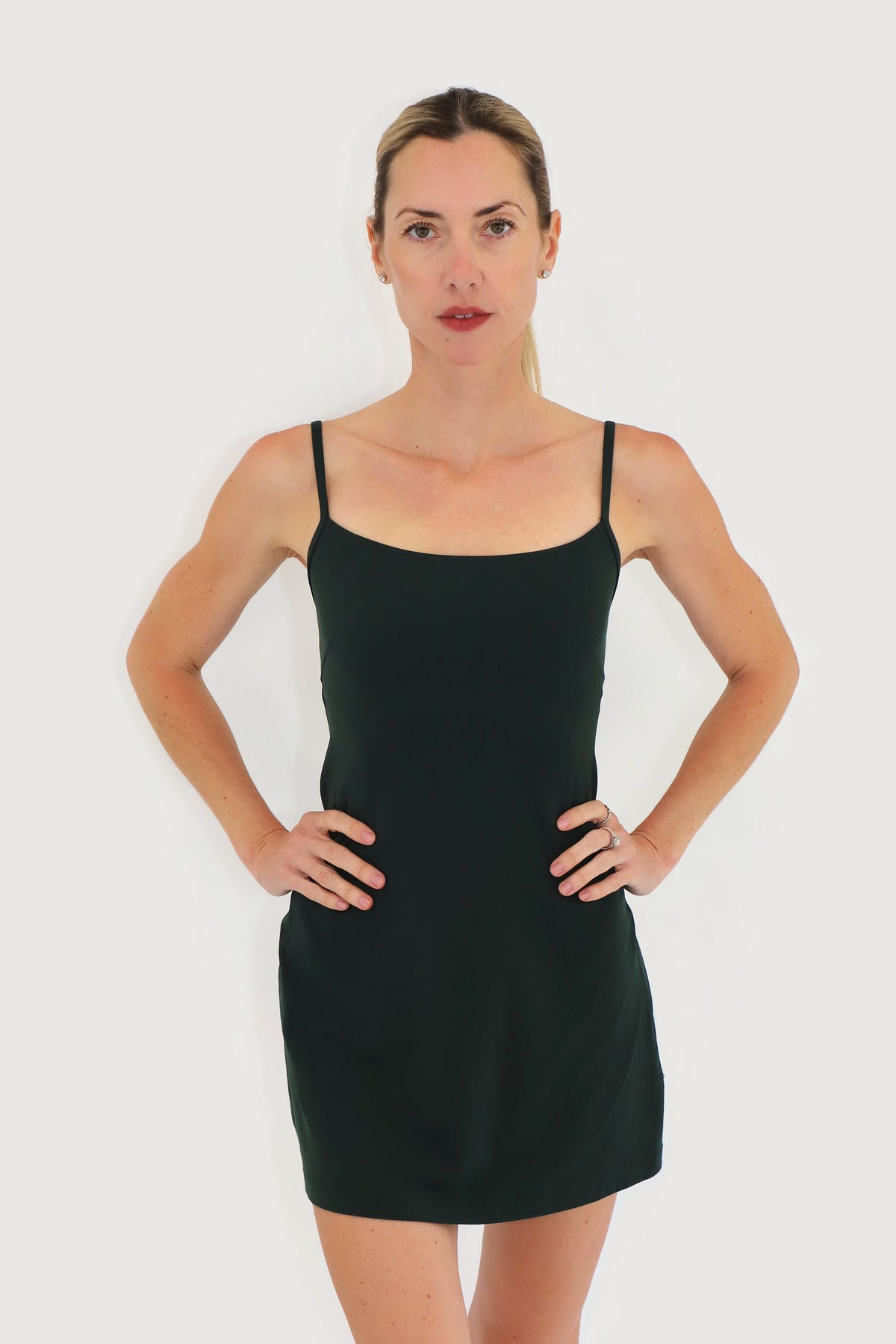Marina Dress in Green, front view