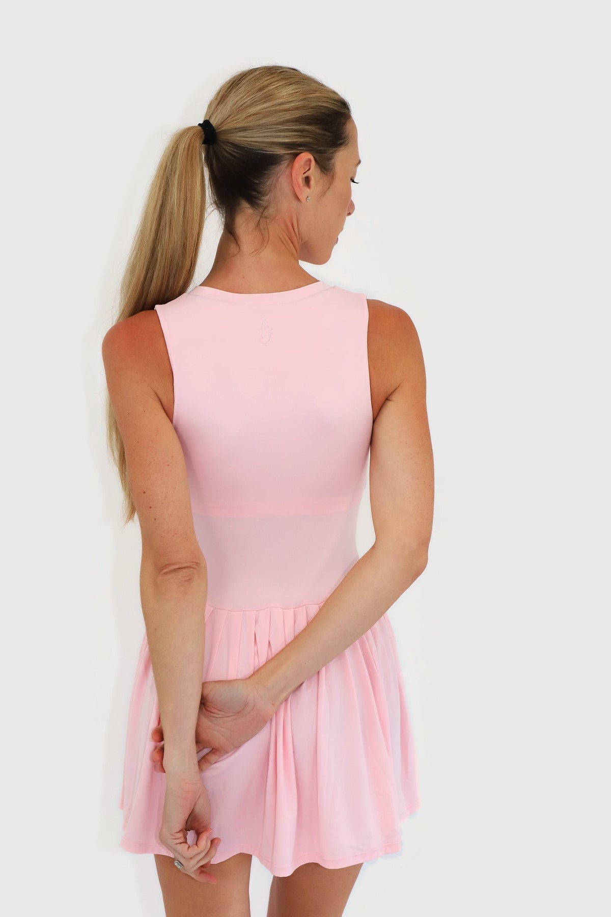 Mist Dress in Pink, back view